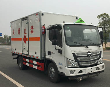 福田歐馬可危險廢物廂式運輸車