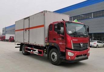 福田十噸黃牌雜項危險物品廂式運輸車